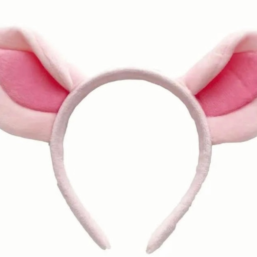 Pink Plush Animal Ear Headband for Kids Costume